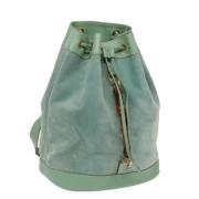 Pre-owned Leather backpacks Gucci Vintage , Green , Dames