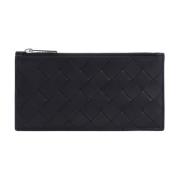 Zwart Zilver Intreccio Kaarthouder Bottega Veneta , Black , Heren