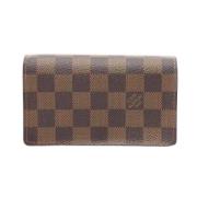 Pre-owned Leather wallets Louis Vuitton Vintage , Brown , Dames