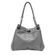 Pre-owned Leather shoulder-bags Coach Pre-owned , Gray , Dames