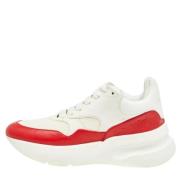 Pre-owned Leather sneakers Alexander McQueen Pre-owned , White , Dames