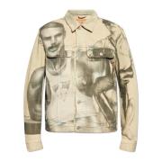 Denim jas `Pr-D-Barcy-Tof1` Diesel , Beige , Heren