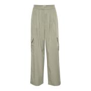 Cargo Broek Shadow Slkellie Model Soaked in Luxury , Beige , Dames