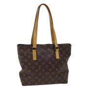 Pre-owned Canvas handbags Louis Vuitton Vintage , Brown , Dames