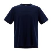 Blauwe T-shirts en Polos met Regular Fit Herno , Blue , Heren