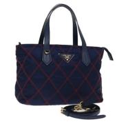 Pre-owned Nylon prada-bags Prada Vintage , Blue , Dames