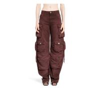 Cargo Denim Broek The Attico , Brown , Dames