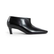 Zwarte Leren Stiletto Hak Schoen TotêMe , Black , Dames