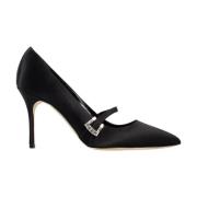 Kristallen gesp stiletto hakken Manolo Blahnik , Black , Dames