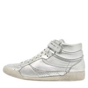 Pre-owned Leather sneakers Yves Saint Laurent Vintage , Gray , Heren