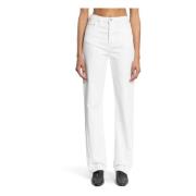 Twisted Seam Denim Full Length TotêMe , White , Dames