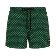 Short A Fantasia Mood Micro Pattern F**k , Green , Heren