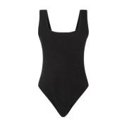 Geëmbosseerde Zwarte Monokini Badpak Me-Fui , Black , Dames