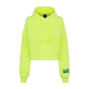 Cropped hoodie F**k , Yellow , Dames
