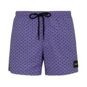 Short A Fantasia Mood Micro Pattern F**k , Multicolor , Heren