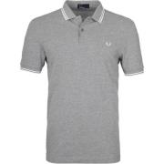 Grijze P48 Katoenen Polo Fred Perry , Gray , Heren