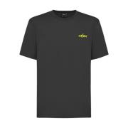 Basic T-Shirt F**k , Black , Heren