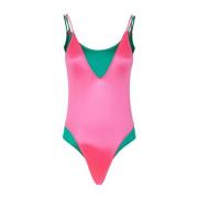 Fuchsia Lycra Monokini Glitch Me-Fui , Pink , Dames