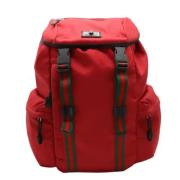 Pre-owned Canvas backpacks Gucci Vintage , Red , Dames