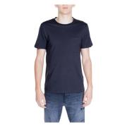 Heren T-shirt Lente/Zomer Collectie Peuterey , Black , Heren