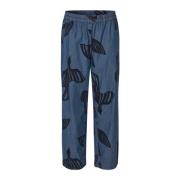 Mapayton Broek Donker Denim Print Masai , Blue , Dames