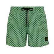 Short A Fantasia Mood Micro Pattern F**k , Green , Heren