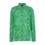 Dames Lange Mouw Shirt Sunrise F**k , Green , Dames