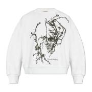 Oversized hoodie Alexander McQueen , White , Dames