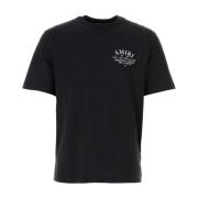 Zwarte Katoenen T-shirt voor Mannen Amiri , Black , Heren