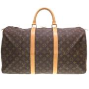 Pre-owned Canvas handbags Louis Vuitton Vintage , Brown , Dames