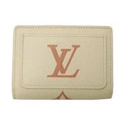 Pre-owned Fabric wallets Louis Vuitton Vintage , Beige , Dames