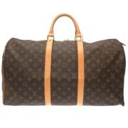 Pre-owned Canvas handbags Louis Vuitton Vintage , Brown , Dames