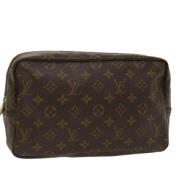 Pre-owned Canvas clutches Louis Vuitton Vintage , Brown , Dames