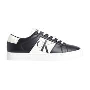 Gerecyclede Leren Sneaker Calvin Klein , Black , Heren