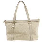 Pre-owned Leather gucci-bags Gucci Vintage , Beige , Dames