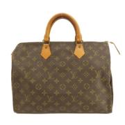 Pre-owned Canvas handbags Louis Vuitton Vintage , Brown , Dames