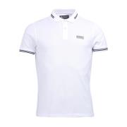 Contrast Finish Katoen Jersey Polo Shirt Barbour , White , Heren