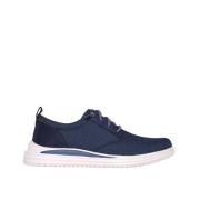 Moderne Klassieke Sneaker Stijl Skechers , Blue , Heren
