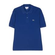 Blauw Piqué Weave Polo Shirt Lacoste , Blue , Heren