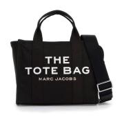 Canvas Tote Bag met Verstelbare Band Marc Jacobs , Black , Dames