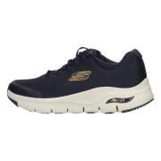 Sportieve Wandelsneaker met Arch Fit Skechers , Blue , Heren