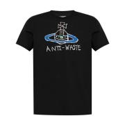 Zwarte T-shirts en Polos Vivienne Westwood , Black , Heren