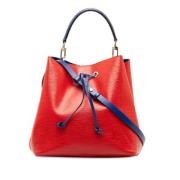 Pre-owned Leather totes Louis Vuitton Vintage , Red , Dames