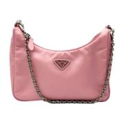 Pre-owned Leather prada-bags Prada Vintage , Pink , Dames