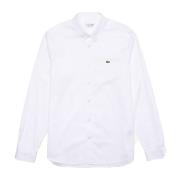 Eenvoudig Katoenen Overhemd Lacoste , White , Heren