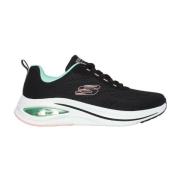 Actieve Luchtgekoelde Sneaker Skechers , Black , Dames