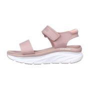 Stijlvolle Platte Sandalen voor Vrouwen Skechers , Pink , Dames