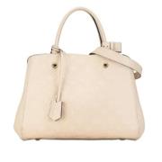 Pre-owned Leather louis-vuitton-bags Louis Vuitton Vintage , Beige , D...