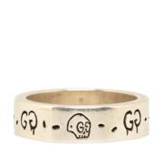 Pre-owned Metal rings Gucci Vintage , Gray , Dames