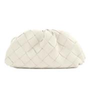 Pre-owned Leather handbags Bottega Veneta Vintage , White , Dames